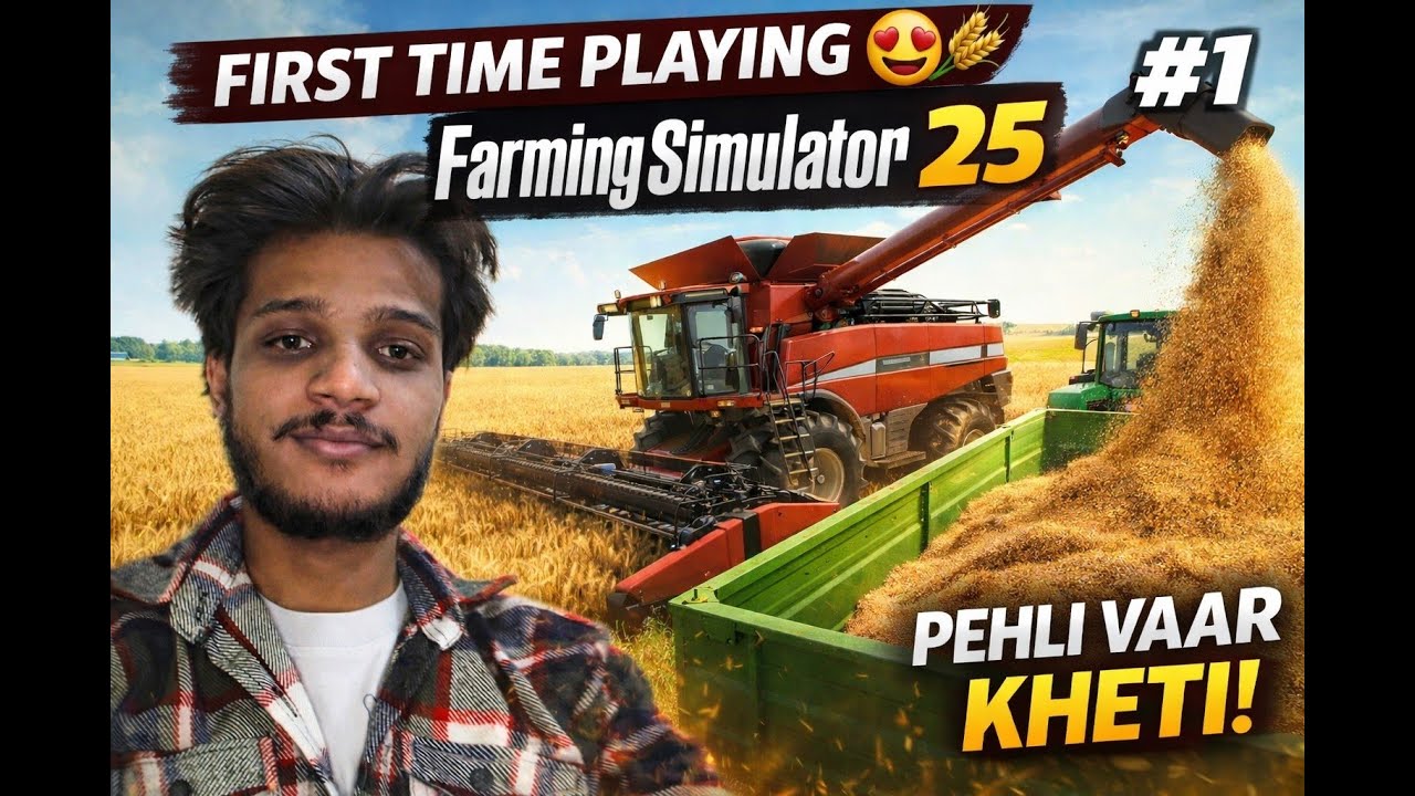 Farming Simulator 25 Gameplay #1 🚜 | First Time Playing FS25 | Pehli Vaar Kheti 🌾