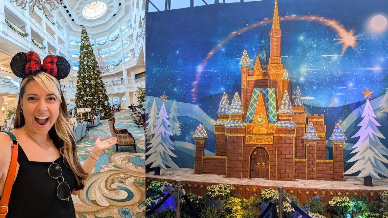 Рождественская елка в отеле Grand Floridian и пряничный замок в Contemporary уже установлены!