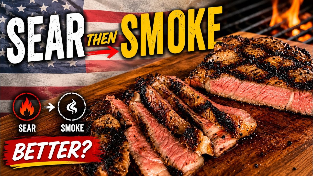 Sear Smoke Grilling Method on a Delicious Ribeye Steak | Full Tutorial