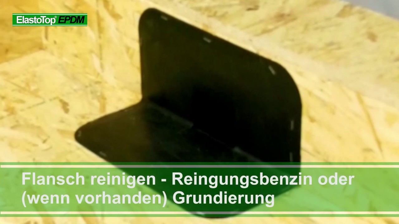 ElastoTop - Seitenauslauf mit Universalkleber abdichten