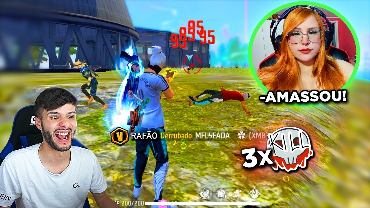 Fiquei 1x4 e IMPRESSIONEI Minha EX NAMORADA no FREE FIRE!