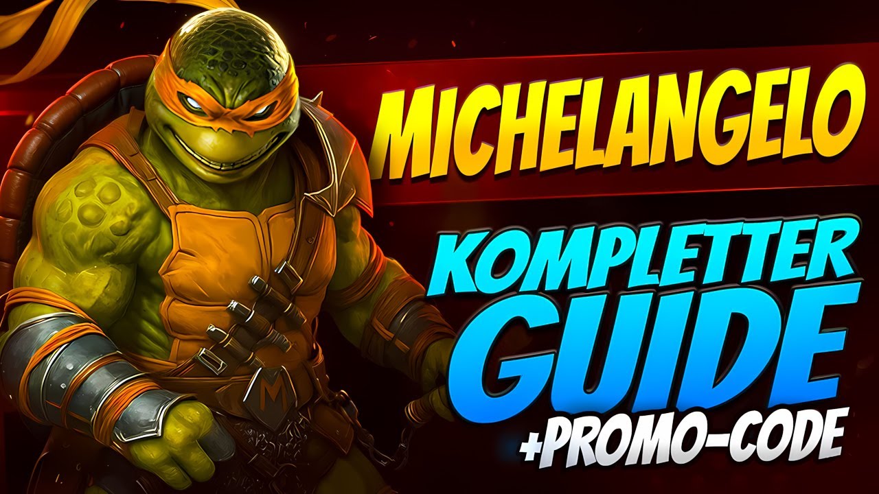 Michelangelo Raid Shadow Legends deutsch Guide ⚔️ Legendärer Turtle Champion KOSTENLOS 🔥2025