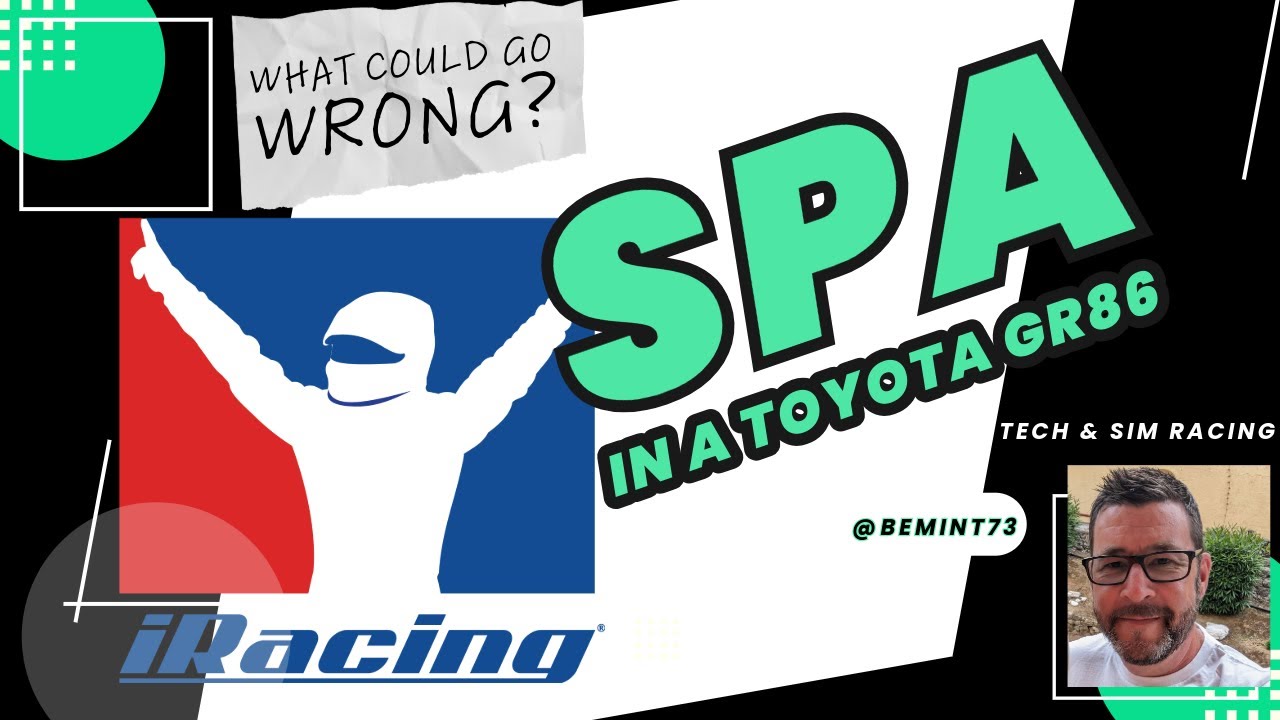 Sim racing on iRacing, at Spa in a GR86 - Carnage right?