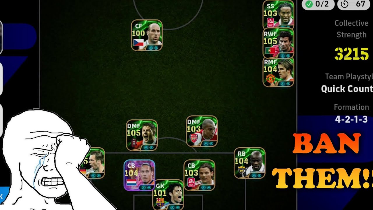 KONAMI Please Ban This Type Of Opponents /Tactics in eFootball 🤡.