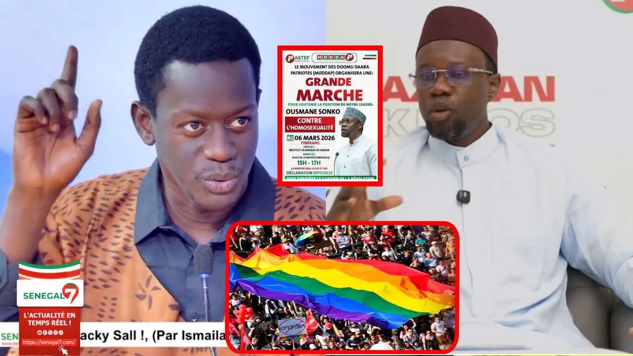 Marche de soutien à la position de Sonko contre l’h0m0: «  Dagn Ko Diékha Def Nakh…