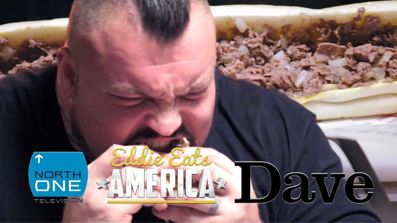 Eddie 'The Beast' Hall DESTROYS the 5 pound Philly Cheesesteak Challenge | Eddie Eats America
