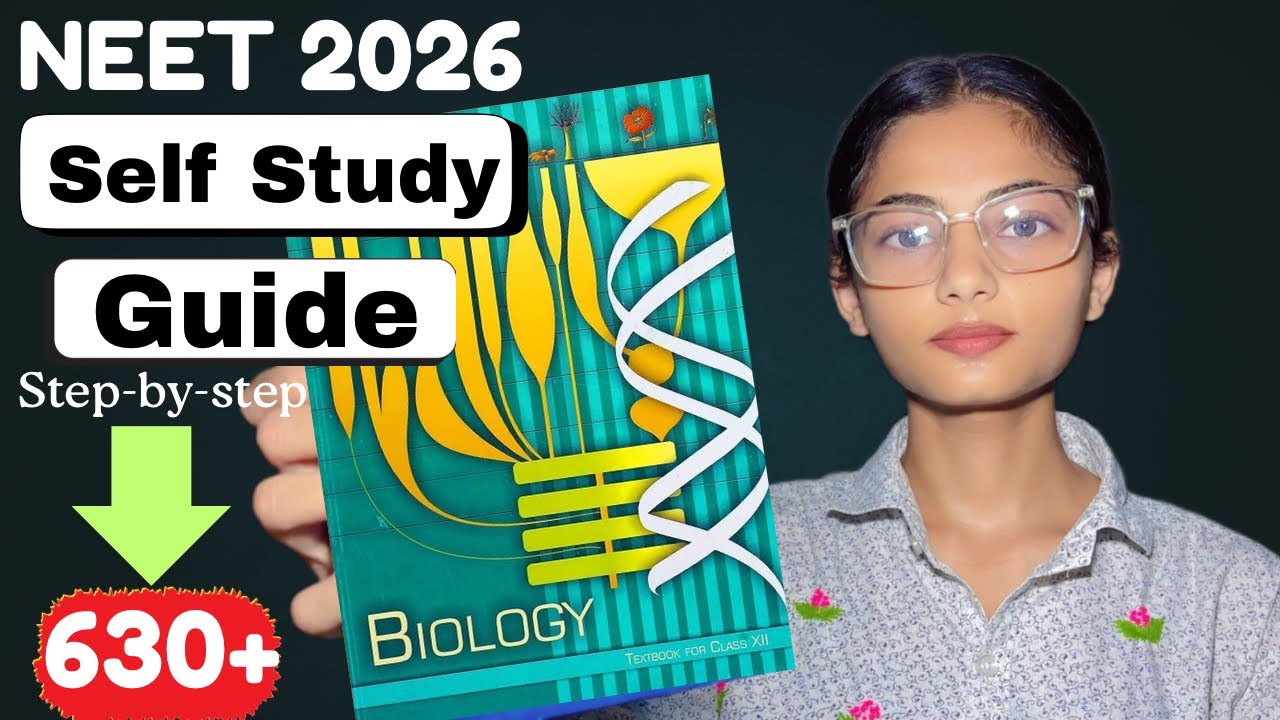 &ldquo;My Self-Study Plan That Scored Me 630+ in NEET📚| No Coaching, Just Strategy !&rdquo;