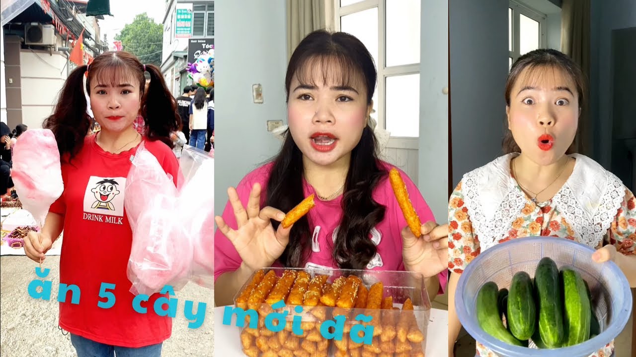 Tổng hợp video si&ecirc;u h&agrave;i hước vui nhộn,Hai chị em đi chợ tết, đứa em lươn lẹo tham ăn l&agrave;m khổ chị