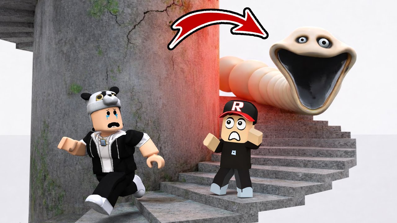 Меня ел гигантский червь! 😱 (Голодный червь) - Roblox