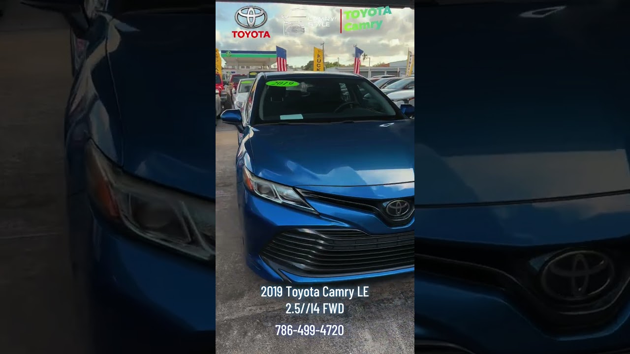 2019 Toyota Camry LE, 2.5L/l4 FWD, clean tittle,financing with no credit needed,flexible payments…
