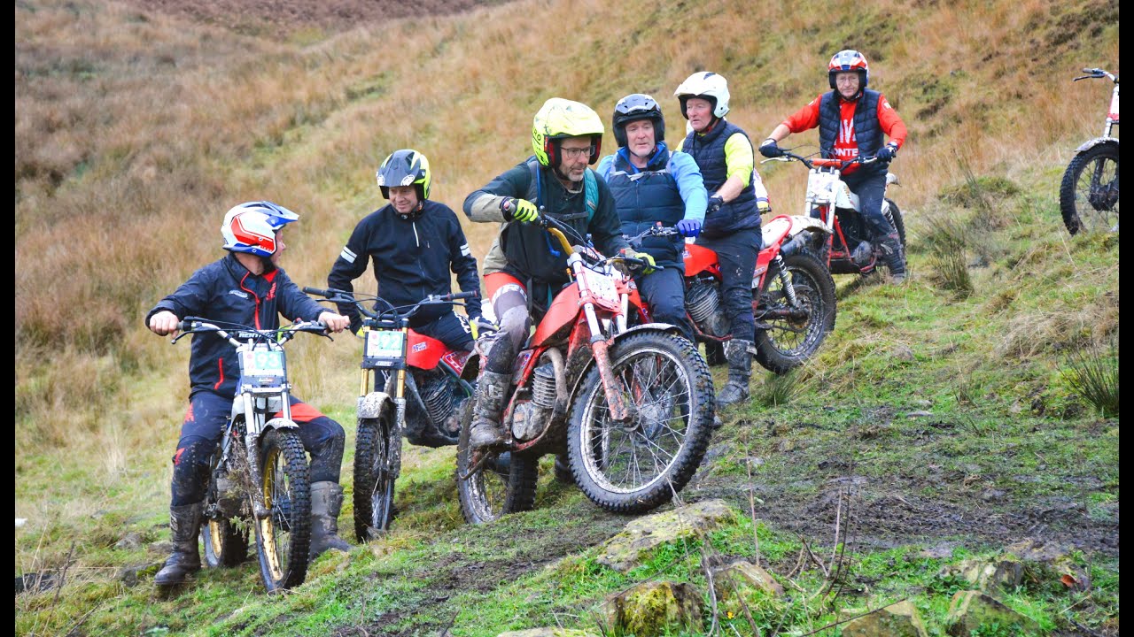 Red Rose, Lee Dell, Classic Motorcycle Trial 2024, Nov. 15 Sections. Lanc's. SELECT HD. Vid + Photos