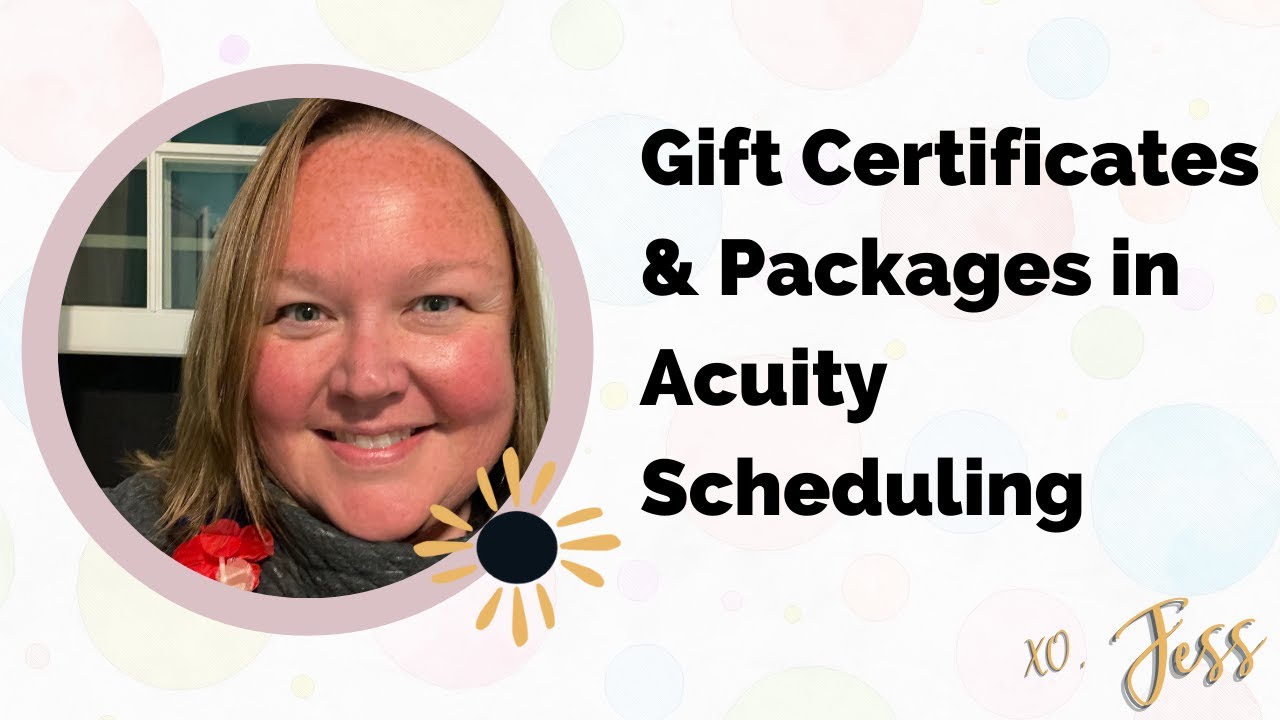 How to set up Packages and Gift Certificates in Acuity Scheduling