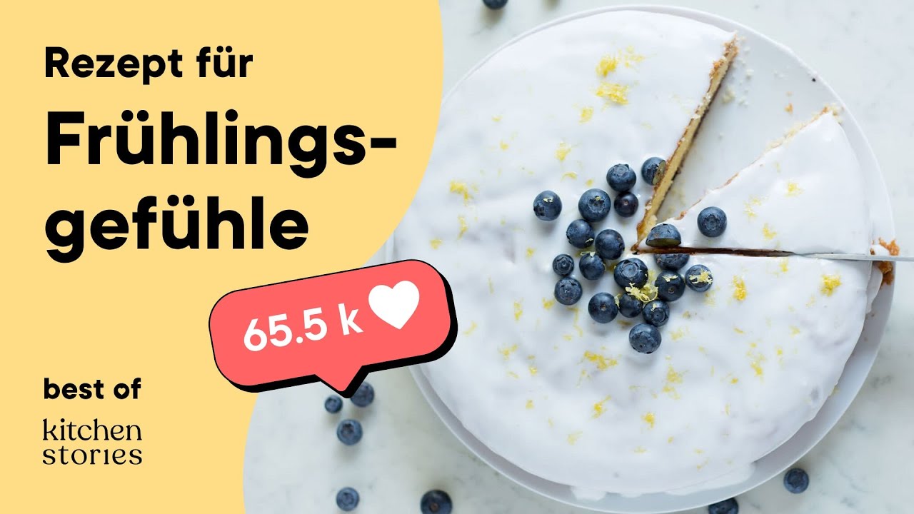 Zitronenkuchen mit Blaubeeren – das BESTE REZEPT für den Frühling