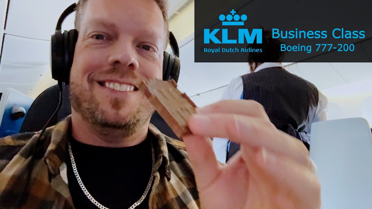 Flying KLM Business Class | Boeing 777-200 Amsterdam to Chicago