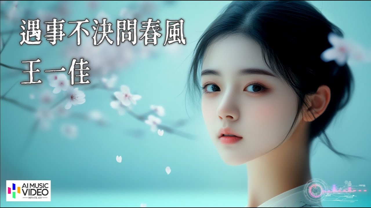 【高清MV】王一佳 - 遇事不決問春風【Pinyin  | AI音樂視頻 | 中文繁體拼音動態字幕】
