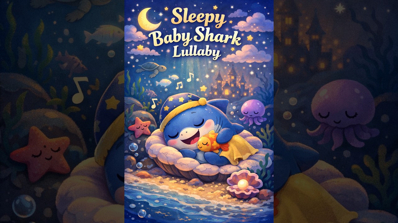 🌙 Shhh… Baby Shark Is Sleeping 🦈💤 | Magical Bedtime Lullaby for Kids