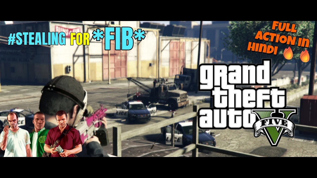 I STOLE FOR *FIB* | FULL ON ACTION🔥🔥|  GTA 5 *ENCHANCED* IN HINDI GAMEPLAY #gtav #gaming