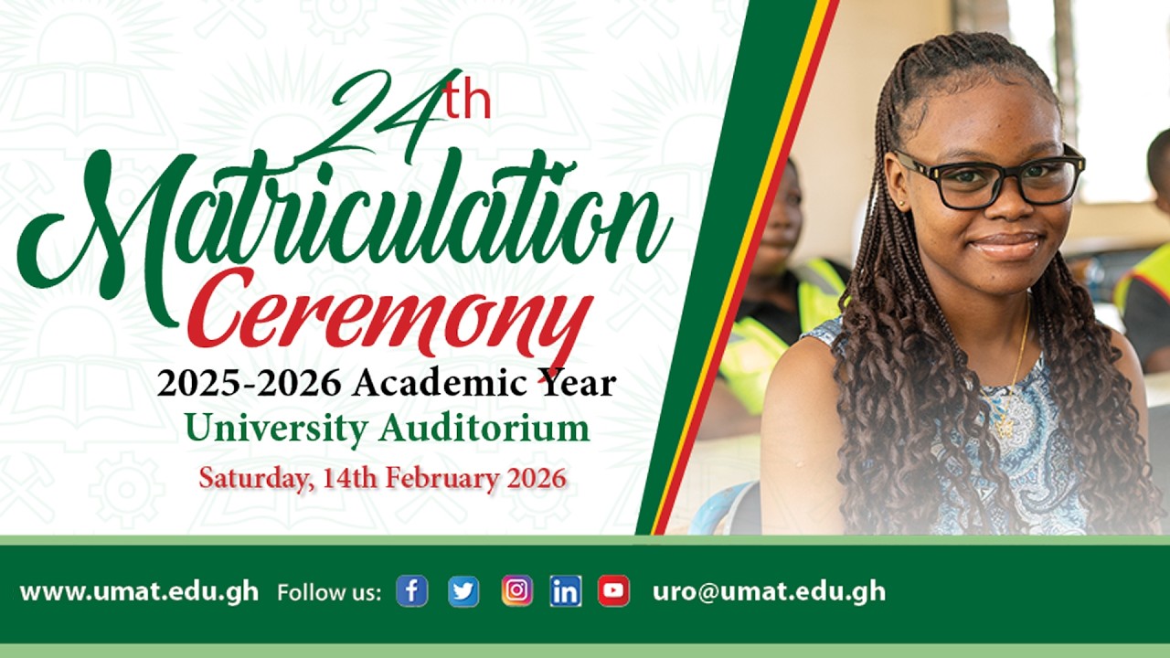 UMaT 24th Matriculation Ceremony - 2nd Session