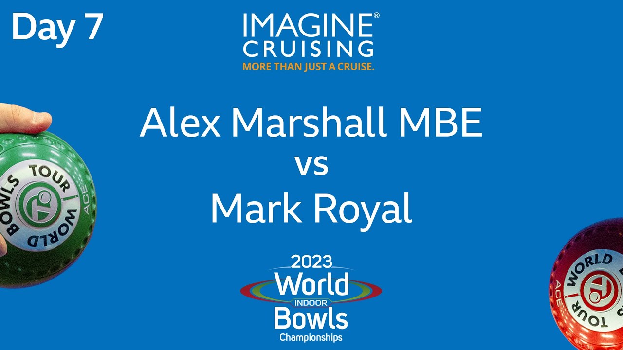 World Indoor Bowls Championship 2023 - Alex Marshall MBE vs Mark Royal - Day 7 Match 5