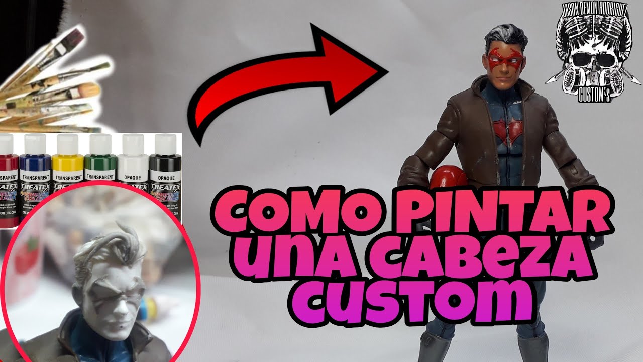 COMO PINTAR UNA CABEZA custom