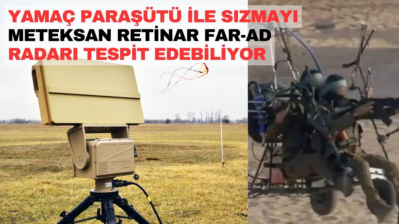 Motorlu yamaç paraşütlerini tespit edebilen radar: METEKSAN RETİNAR FAR-AD