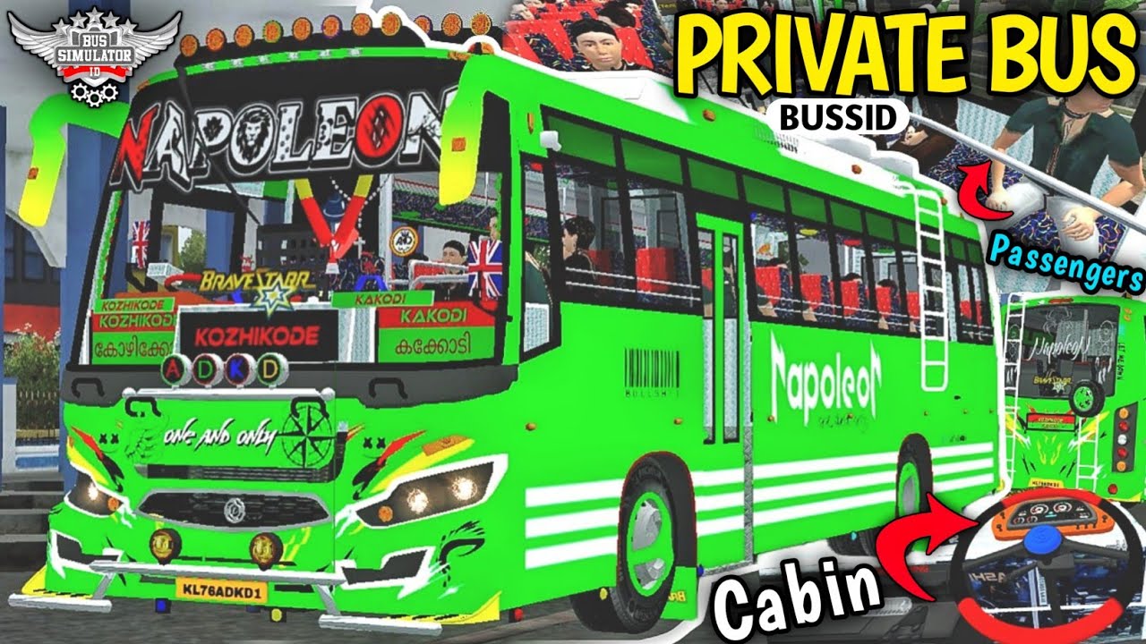 New KERALA PRIVATE BUS For Bus Simulator Indonesia | Free Mod | New Bus Mod For Bussid | #bussidmods