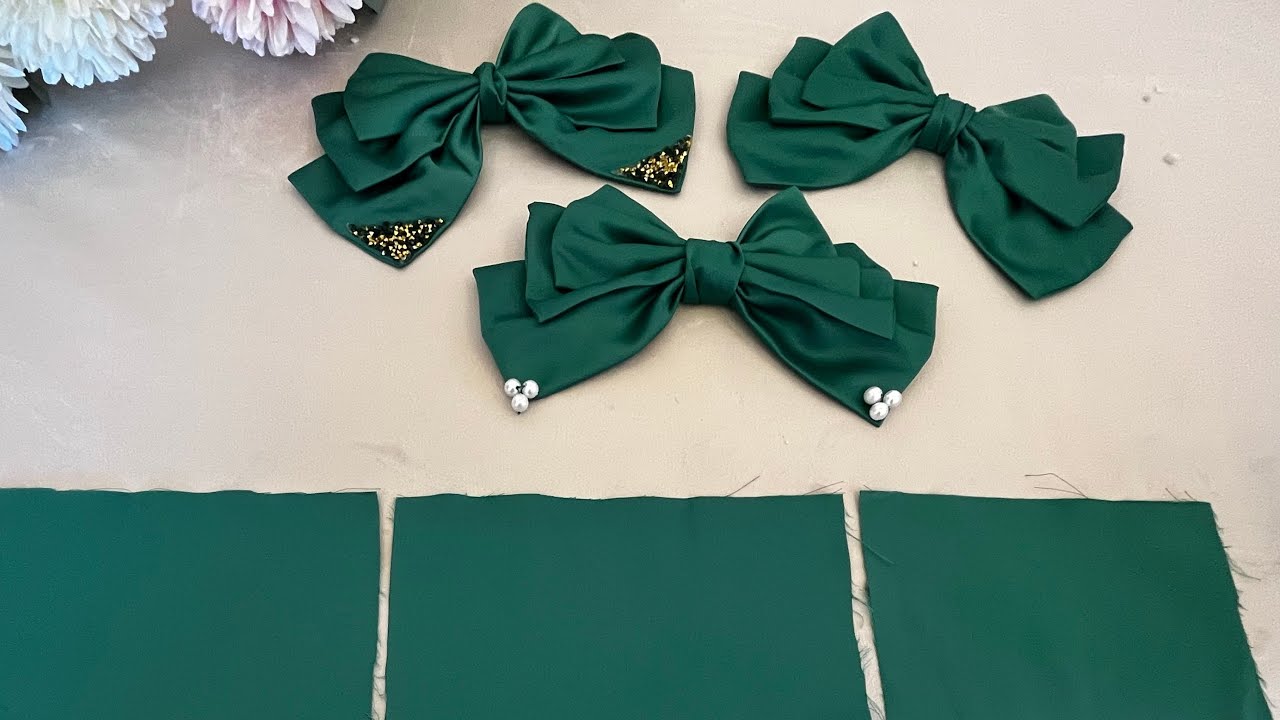 خياطة فيونكة جميلة بطريقة مبتكرة | Stylish Bow Tutorial 💕”@khiyata_wa_tafsil