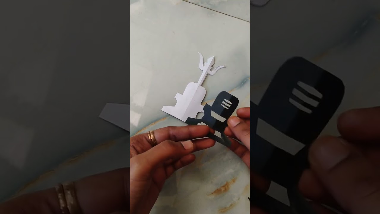 Shiva Lingam | @MamthaaDeviCreativities  #diypapercraft #easycraft #shivalingam #god #trendingvideo 