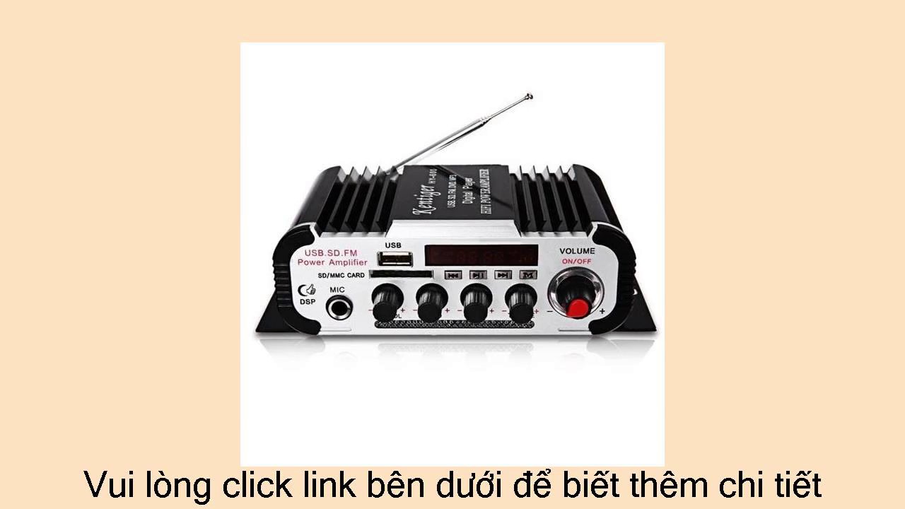 kiểm tra gi&aacute; Kentiger HY - 600 FM IR Control FM MP3 USB HiFi Stereo