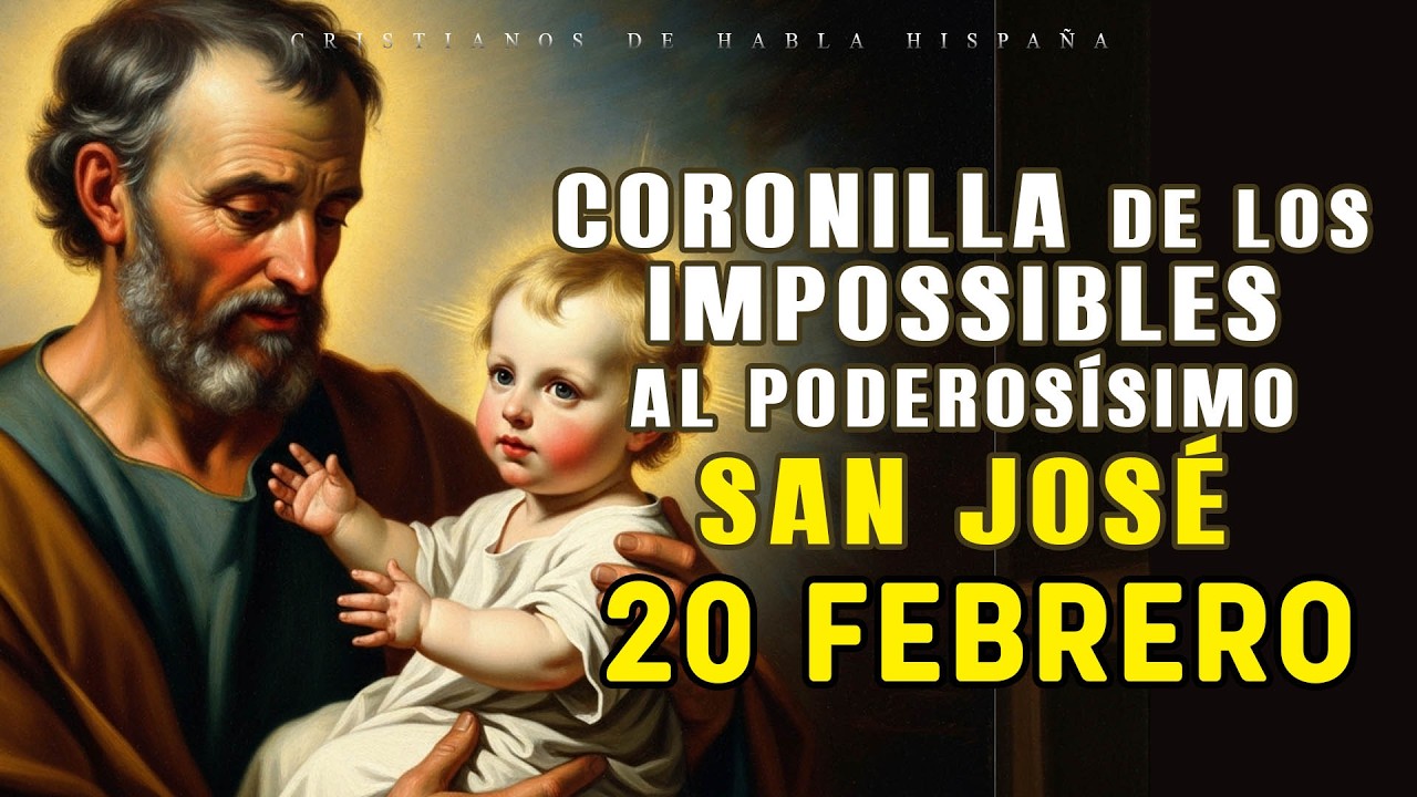 🟢 CORONILLA DE LOS IMPOSIBLES 🌼 AL PODEROSÍSIMO SAN JOSÉ 🌼 HOY 20 FEBRERO DE 2026🙌