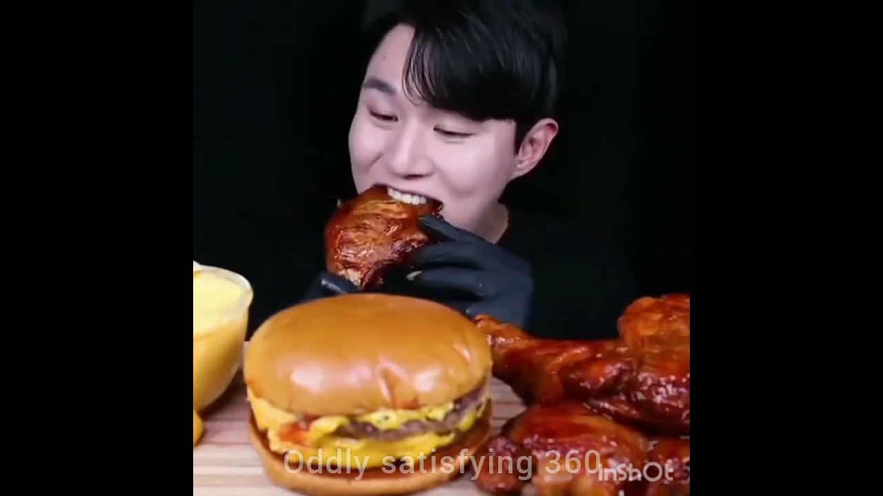 oddly Food satisfying video with calming  sleep music