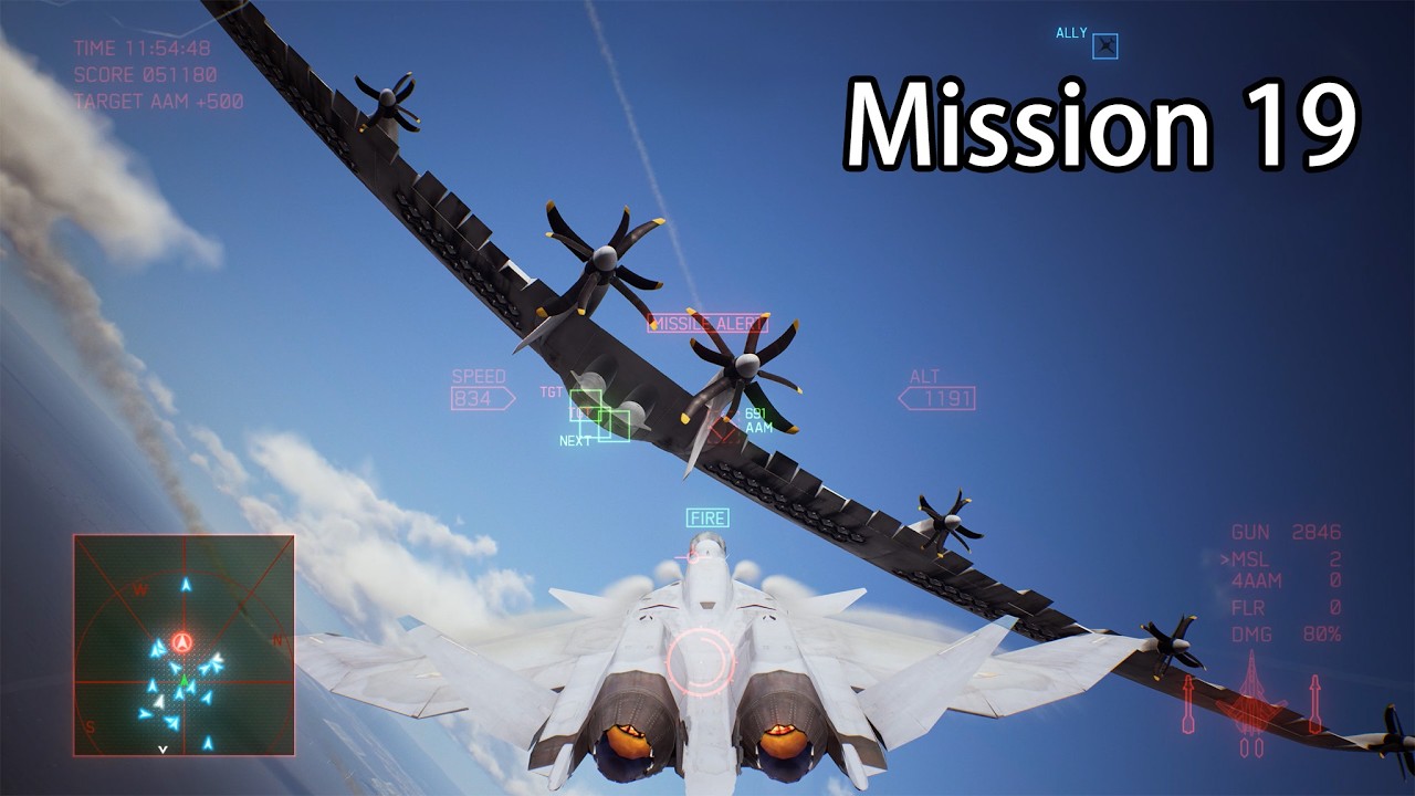 Ace Combat 7 | Mission 19: Lighthouse | S-Rank | ACE Difficulty