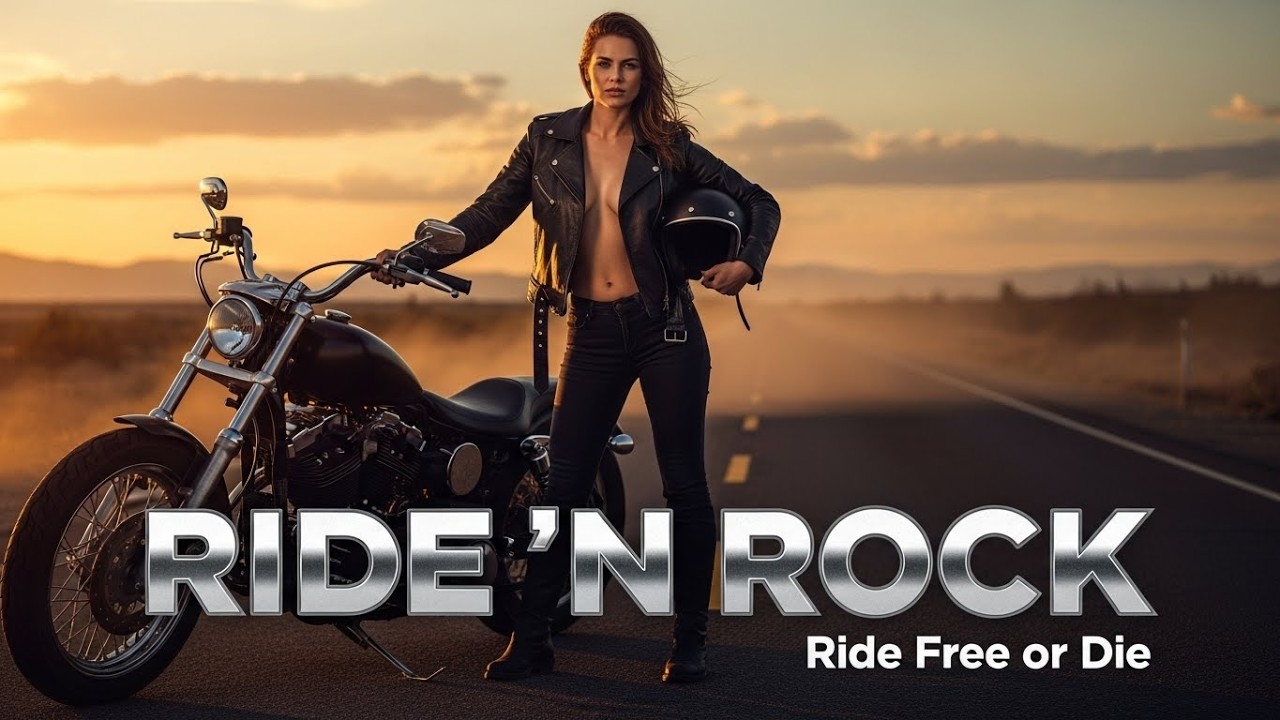 RIDE ’N ROCK 🏍️ Outlaw Biker Rock Playlist |  Industrial Rock • Dark Blues for Rebel Riders