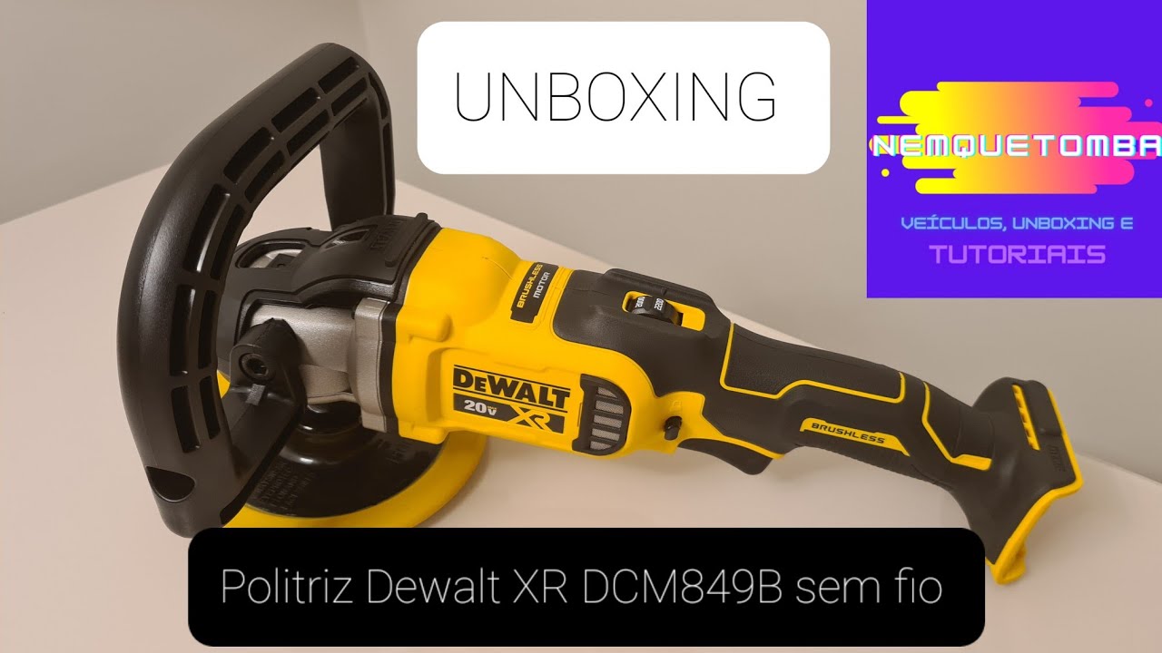 Unboxing e review da Politriz Dewalt XR DCM849B sem fio