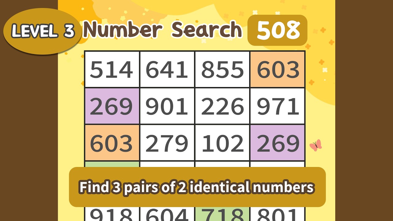 Match 3 Numbers, Keep Your Mind Active and Young   3-508