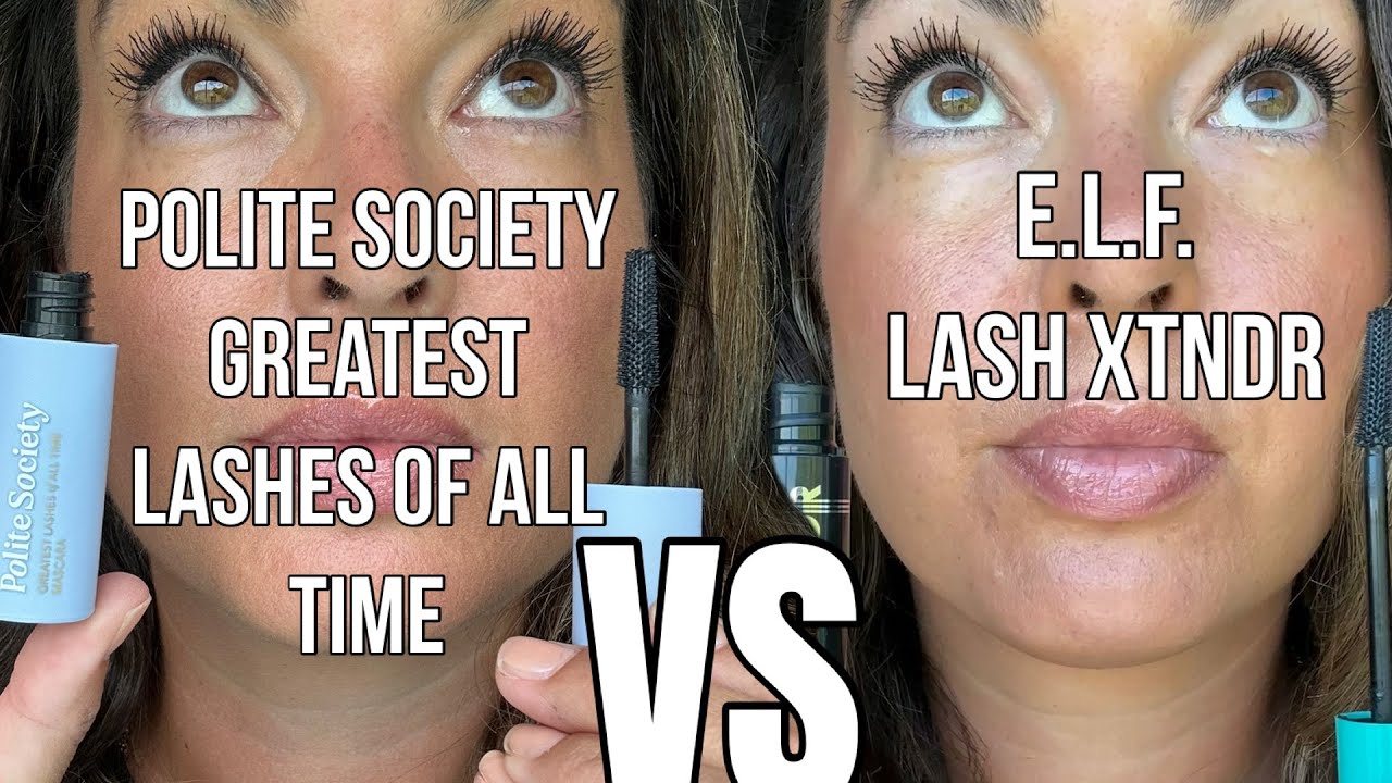e.l.f. Lash Xtndr vs Polite Society Greatest Lashes | Tubing Mascara vs Volume Mascara Review