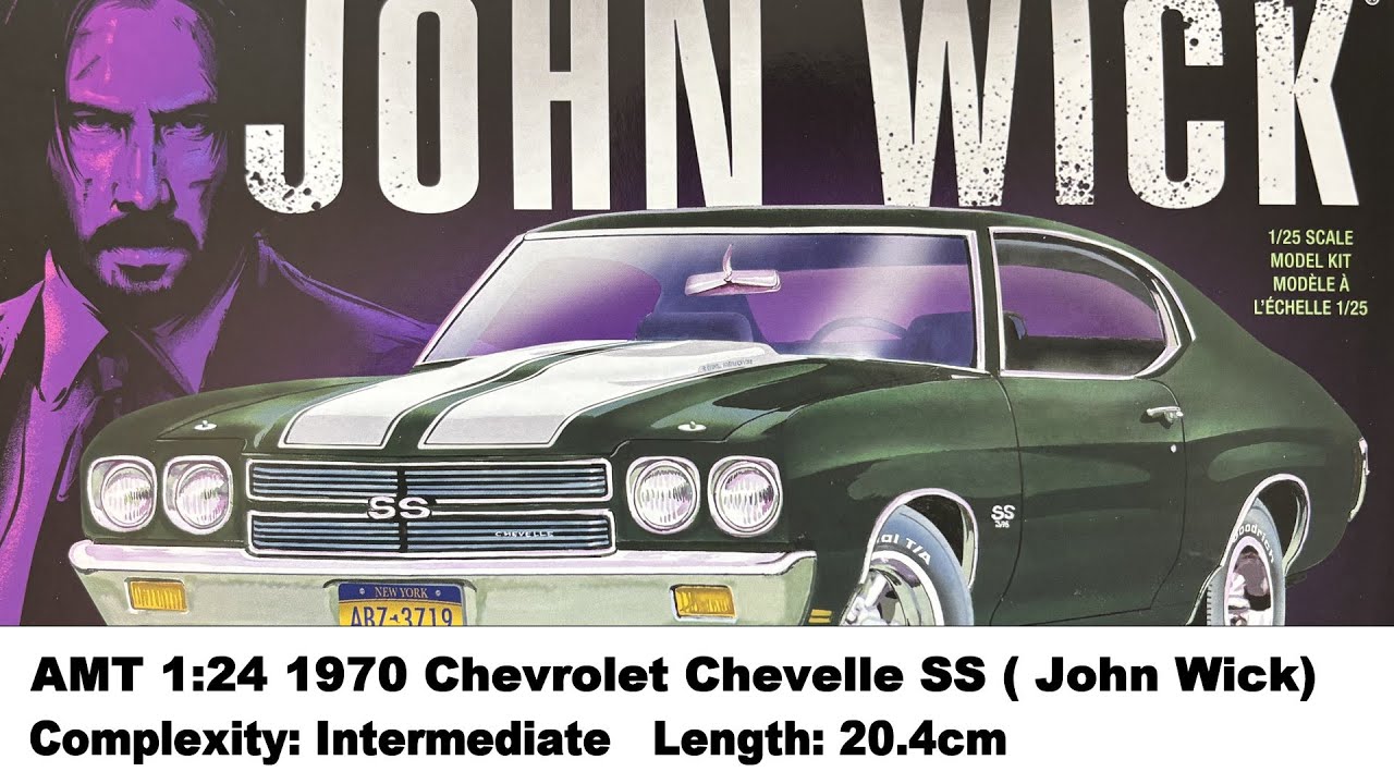 AMT 1:25 1970 Chevrolet Chevelle SS (John Wick) Kit Review