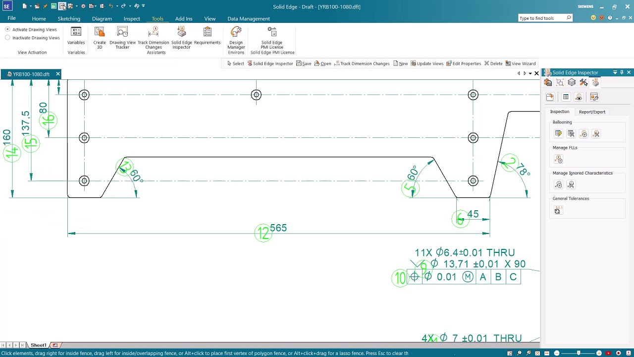 Solid Edge Inspector Tutorial: Configuring balloons