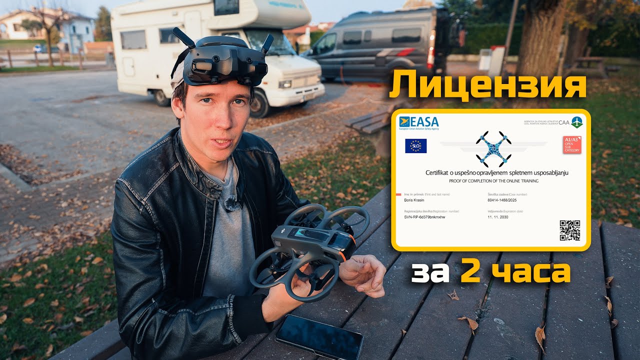Лицензия ЕС на дрон за 2 часа - полный гайд