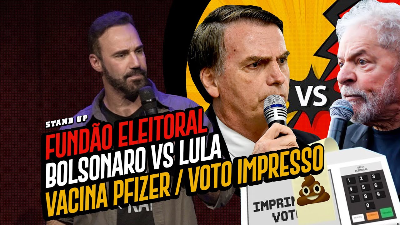 FUNDÃO | LULA X BOLSONARO | REAÇÃO VACINA PFIZER E VOTO IMPRESSO - STAND UP DIOGO PORTUGAL