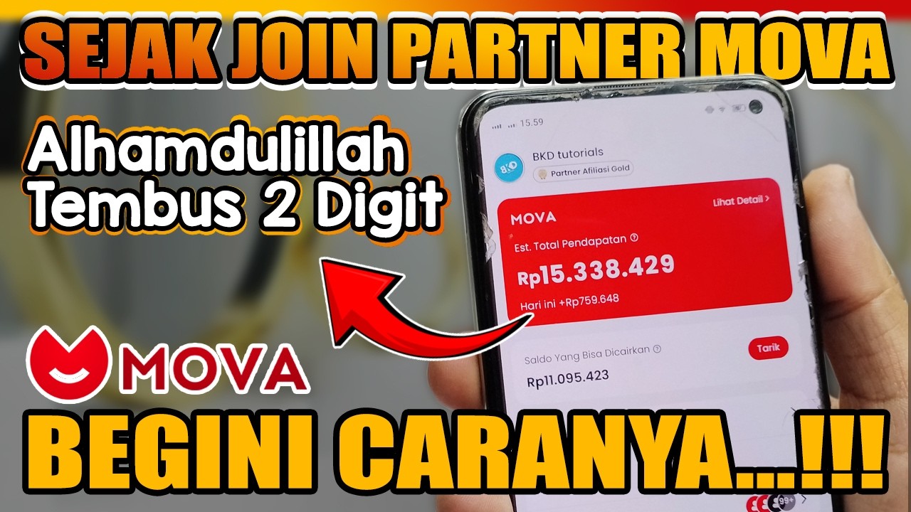 Cara Gabung Partner MOVA Affiliate Terbaru 2026 | BKD tutorials Join MOVA Partner Afiliasi Pemula