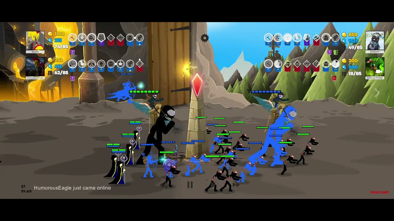 Stick Wap saga Chế độ Trận tử Triến 2v2 phần 34