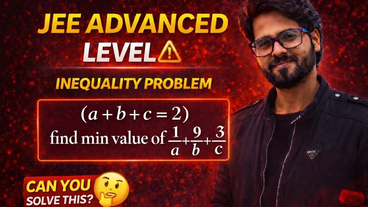 Jee advance inequality problem #jeemains #jeeproblems #jeemathstricks #jee #maths @EduWithShubham 
