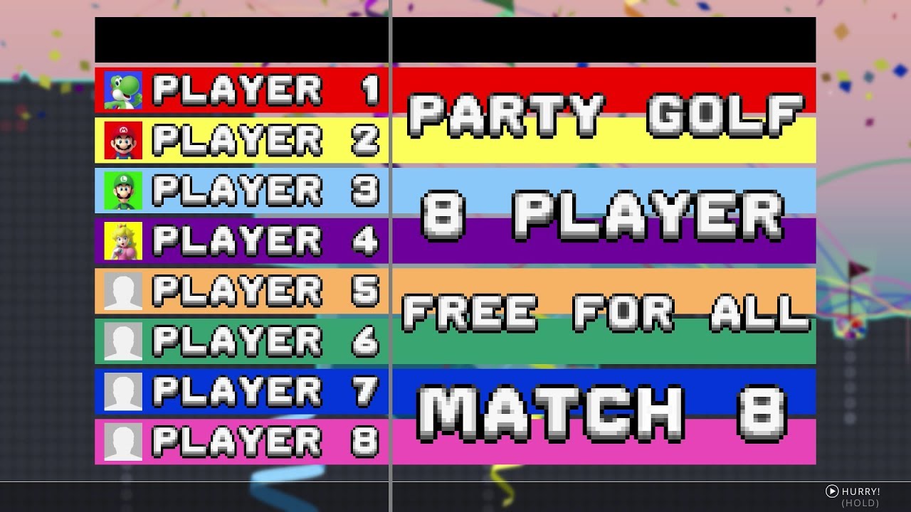 Party Golf (Nintendo Switch): 8 Player Free-for-All (Match 8)