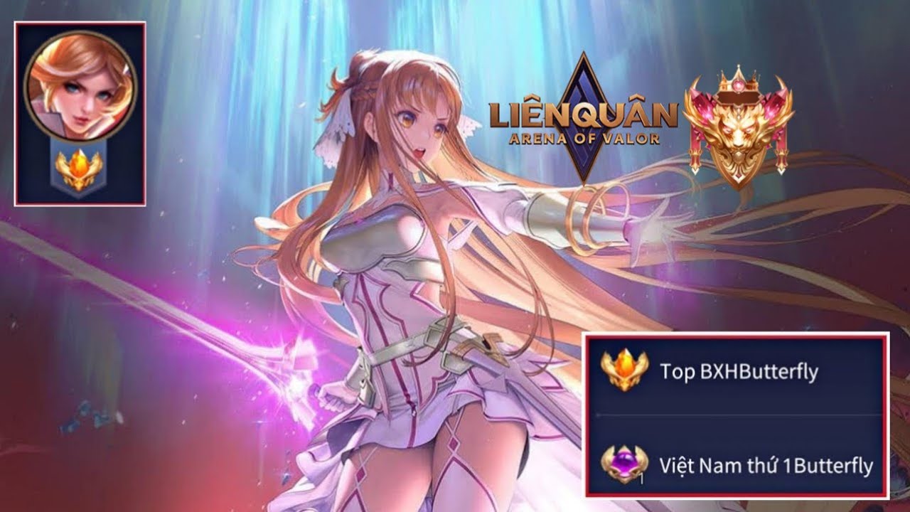 Butterfly gánh team cực căng trong trận rank #lienquanmobile 