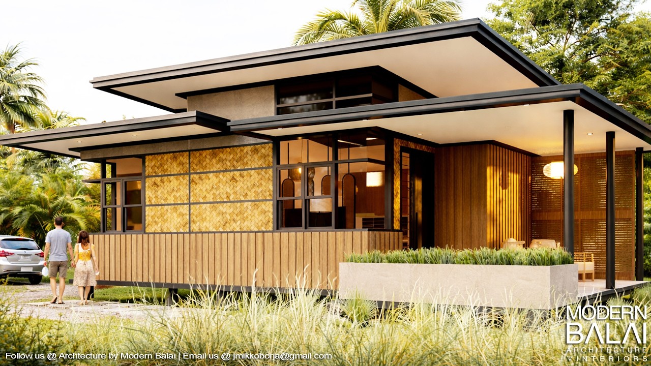 MODERN BAHAY-KUBO SMALL HOUSE DESIGN IDEA 5X11 METERS | MODERN BALAI