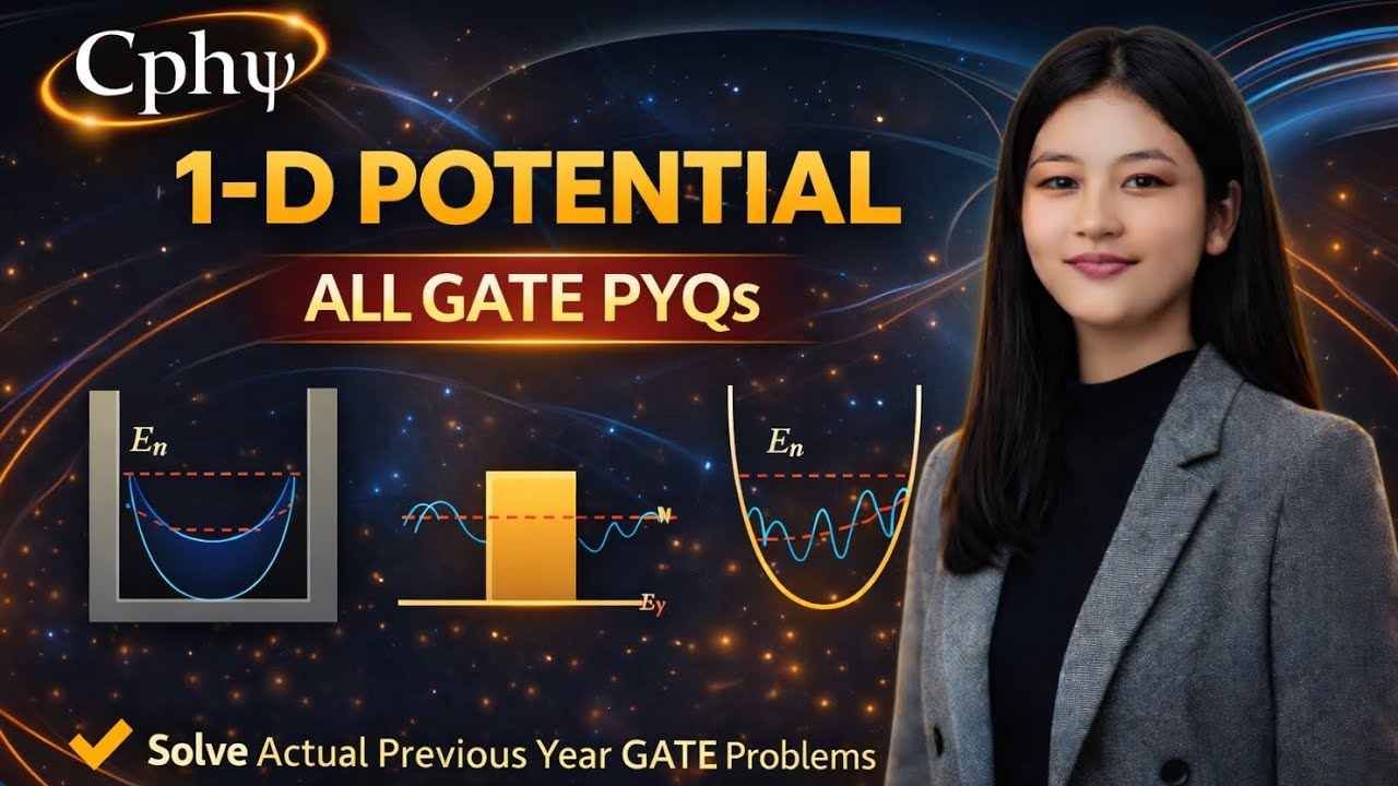 1D Potential All GATE PYQs #gate #gate2026 #physics #physicalscience #solve #letscrackit