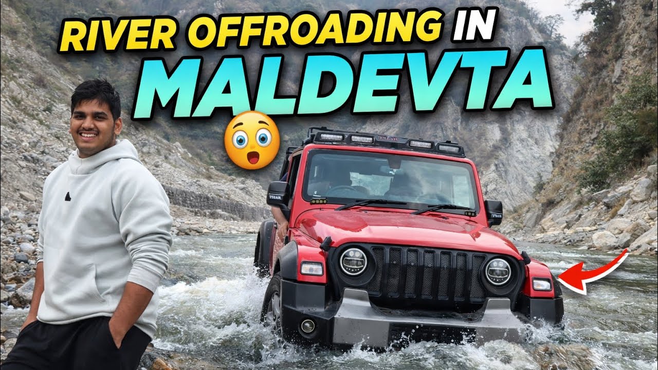Maldevta River Offroading Adventure 🚙💦 | Full Masti & Thrill!