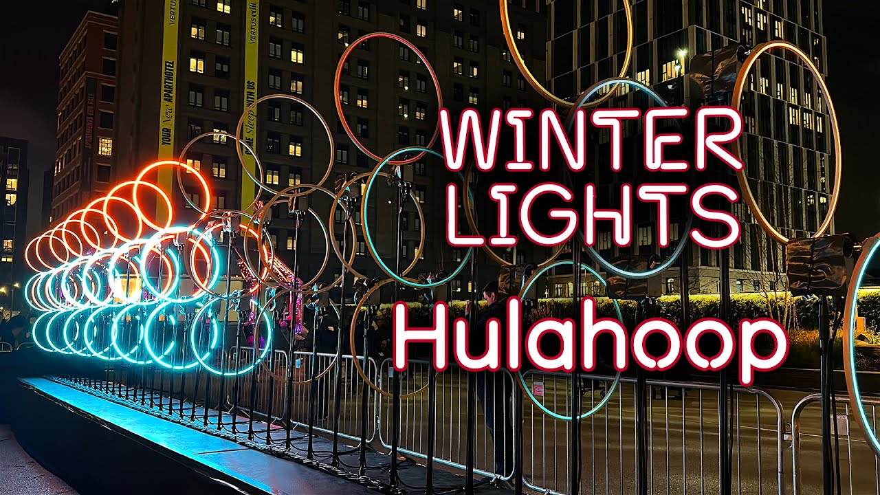 Hypnotic Light & Motion: Hulahoop Installation at Canary Wharf Winter Lights 2026