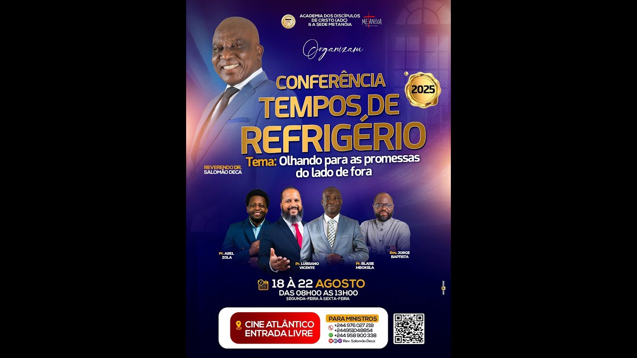 Conferência Tempos de Refrigério 9ª Edição 3º Dia